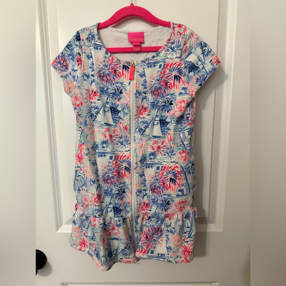 Lilly Pulitzer Pink and Blue Swim Coverup